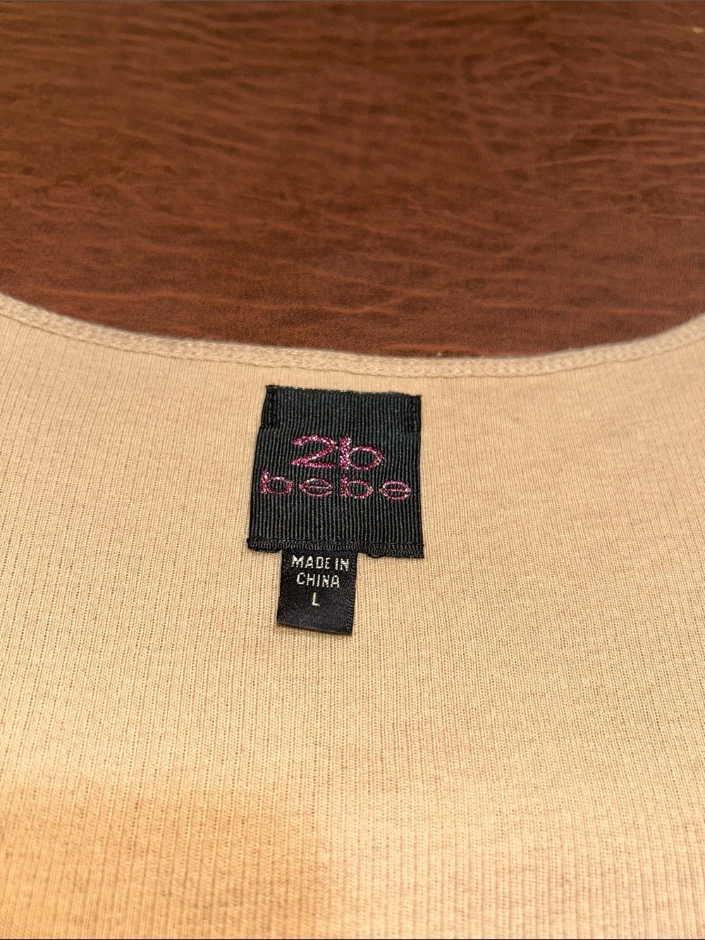 bebe 2b bebe Gold Sequin Ombre Scoop Neck Tank Top Size L - Picture 5 of 6